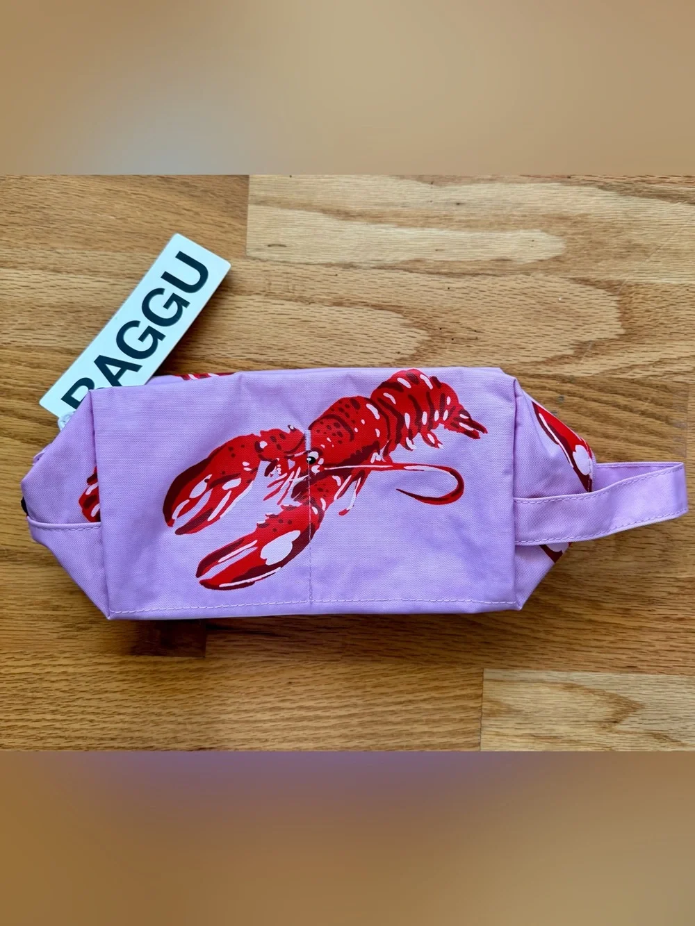 NWT Baggu Dopp Kit - Pink Lobster (Peony)
